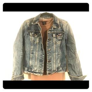 Distressed Hollister jean jacket